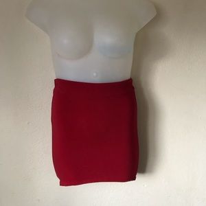 Red skirt